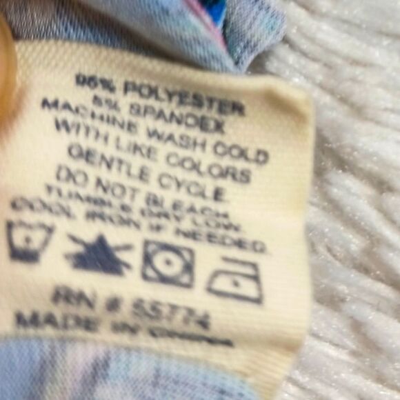 Simply Southern Bell Sleeved Tropical Midi Dress Seahorse & Shells Women's Large - Picture 3 of 13